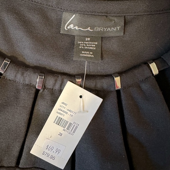 Lane‎ Bryant Gorgeous Classic Sleeveless Little Black Dress LBD Size 28 NWT - Picture 7 of 8